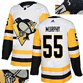 Penguins #55 Murphy White Glittery Edition Adidas Jersey,baseball caps,new era cap wholesale,wholesale hats
